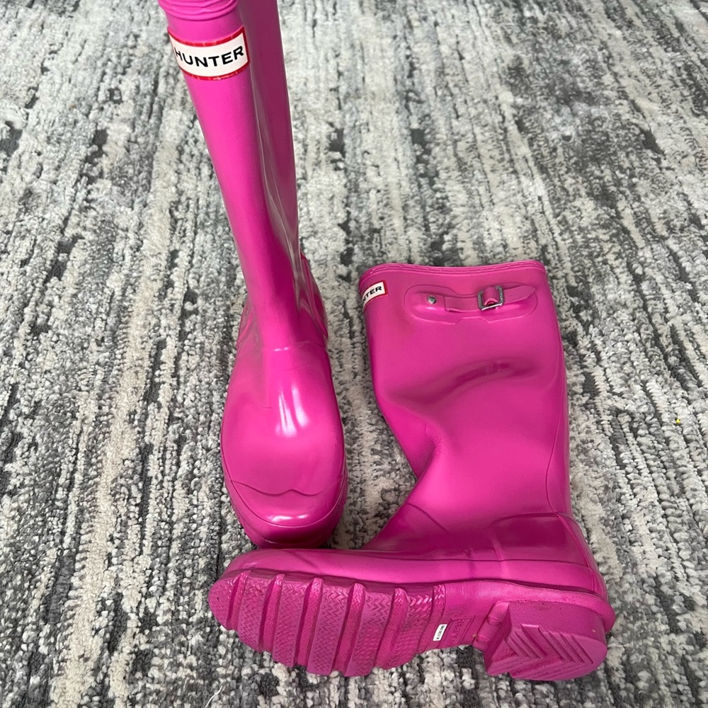 Hunter Fuchsia Waterproof Boots